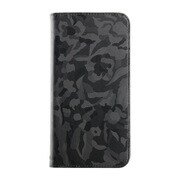 OWL-CVIA6507-CABK [iPhone XS Max用ケース PUレザー カモフラージュ ブラック]
