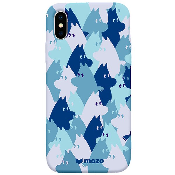 Ip65moocablu Moomin ムーミン Camobluetones 背面カバーケース Iphone Xs Max用 Ip65moocablu Moomin ムーミン Camobluetones 背面カバーケース Iphone Xs Max用