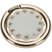 KSUNV-001-SCPWG-SB RING STAND -SCALLOP white/gold/crystal gems