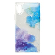 UNI-CSIP18M-5HYSWC [iPhone XR用ケース Louna Collections watercolor night blue]