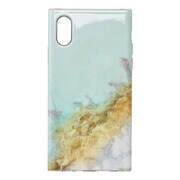 UNI-CSIP18M-5HYSMB [iPhone XR用ケース Maelys Collections Marble Mint]