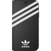 32811 OR SAMBA Booklet Case PU FW18 black/white [iPhone XR用ケース ブラック×ホワイト]