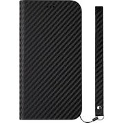 TR-IP18M-FNS-CBK [iPhone XR フリップノートケース FlipNote Slim カーボンブラック]