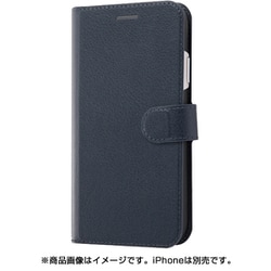 RT-P18ELC1/DN [iPhone XR用 手帳型ケース シンプル マグネット ダークネイビー]