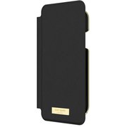 iPhone XR 手帳型ケース kate spade new york INLAY WRAP FOLIO SAFFIANO black KSIPH-120-SBLK