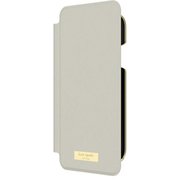 iPhone XR 手帳型ケース kate spade new york INLAY WRAP FOLIO SAFFIANO clocktower KSIPH-120-SCGR