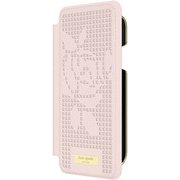 iPhone XR用ケース INLAY WRAP FOLIO -ROSE PERF rose quart KSIPH-120-PRRQ