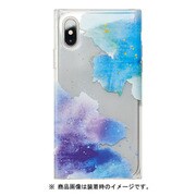 UNI-CSIP18S-5HYSWC [iPhone XS用ケース Louna（ルーナ） Collections watercolor night blue]