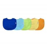 Organic Muslin Bibs  (5set) Blue 100191-607-23