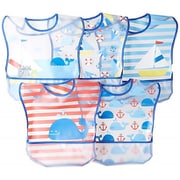 Wipe-off Bib (5set) Blue Boat 101258-612-26