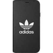 31589 OR Booklet Case CLASSICS TREFOIL FW18 black/white [iPhone XS用ケース ブラック×ホワイト]