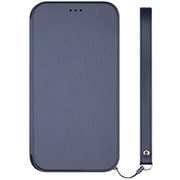 TR-IP18S-FS-HNV [iPhone XS用 衝撃吸収フリップシェルケース ヘアラインネイビー]