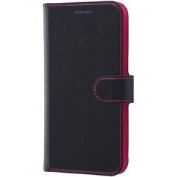 RT-P20ELC1/BR [iPhone XS/X用 手帳型ケース シンプル マグネット ブラック/レッド]