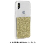 iPhone XS用 HALF CLEAR CRYSTAL -GOLD/gold foil/clear KSIPH-125-HFGLD