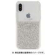 iPhone XS用 HALF CLEAR CRYSTAL -SILVER/silver foil/clear KSIPH-125-HFSIL