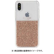 iPhone XS用 HALF CLEAR CRYSTAL -ROSE GOLD/rose gold foil/clear KSIPH-125-HFRG
