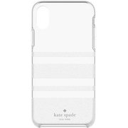 iPhone XS Max用 KSIPH-109-CSWGL Protec HS -CHARLOTTE STRIPE white glitter/clear
