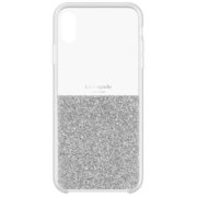 iPhone XS Max用 HALF CLEAR CRYSTAL SILVER/silver foil/clear KSIPH-127-HFSIL