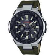 G-STEEL（Gスチール） Military Street ミドルサイズ 電波ソーラー SSIP カーキ GST-W330AC-3AJF