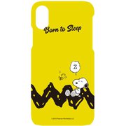 SNG-300A [iPhone XS用 ボーダー ピーナッツ ハードケース]