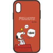 SNG-306C [iPhone XR用 IIIIfit（イーフィット）ケース あくび ピーナッツ]