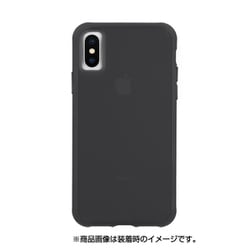 CM037730 [iPhone XS用 タフクリア マットBK]