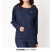 6629-0504 [コンフォートウォーム ロングスリーブ クルーネック レディース Mサイズ ネイビー]