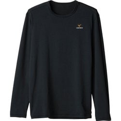 リフレッシュ Tシャツロングスリーブ メンズ リカバリーウェア 長袖シャツ ブラック Mサイズ 6732