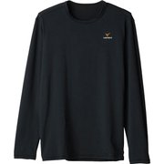 リフレッシュ Tシャツロングスリーブ メンズ リカバリーウェア 長袖シャツ ブラック Mサイズ 6732