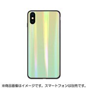 YHDKRC18A-GR [iPhone XS用 ガラスレインボーカラーケース グリーン]