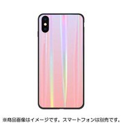 YHDKRC18A-PK [iPhone XS用 ガラスレインボーカラーケース ピンク]