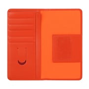 UFZSMN18A-OR [iPhone XS/X用 シモーニ 本革製 手帳型ケース オレンジ]