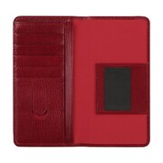 UFZSMN18C-WR [iPhone XR用 シモーニ 本革製 手帳型ケース ワインレッド]