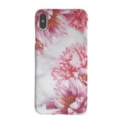 TCZMFH18A-PK [iPhone XS用 マーブルフラワーPK ハードケース]