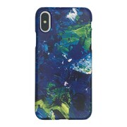 TCZOLH18A-BLU [iPhone XS用 油絵BL ハードケース]