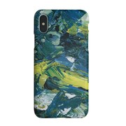 TCZOLH18A-EMD [iPhone XS用 油絵エメラルド ハードケース]