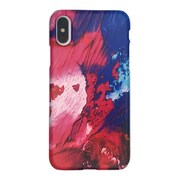 TCZOLH18A-PPR [iPhone XS用 油絵PK&パープル ハードケース]