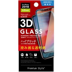 PG-18ZGL07 [iPhone XS Max用 保護ガラス3D PETガラス クリア]