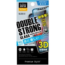 PG-18YGL13 [iPhone 11/XR用 保護ガラス3D 2強ガラス ブルーライト]