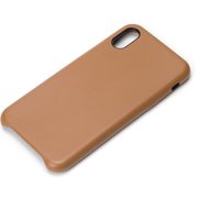 PG-18XPU02BR [iPhone XS/X用 ポリカーボネイトケース PUレザー ブラウン]