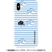 ABF14548i58 [iPhone XS用 スイミング ねこまんじゅう ケース]