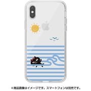 ABF14559i58 [iPhone XS用 スイミング ねこまんじゅう クリアケース]
