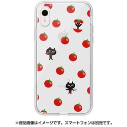 ABF14583i61 [iPhone XR用 ねこまんじゅう クリアケース トマト]