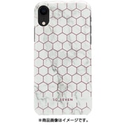 SS15008i61 [iPhone XR用ケース FASHION MILAN HEXAGONAL MARBLE WH/ローズGD]
