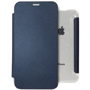 Z14234i61 [iPhone XR用 背面クリア手帳型ケース Metallic NV]