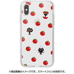 ABF14604i65 トマト ねこまんじゅう クリアケース [iPhone XS Max用]