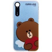 KCL-LCL007 [iPhone XR用 ライトアップケース CUPID LOVE ブラウンハート]