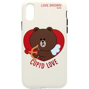KCL-DCL020 ブラウン DUAL GUARD CUPID LOVE [iPhone XS Max用]