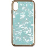 SW-CIXS-017 GR [iPhone XS用 アセチケース Mintgreen hologram]