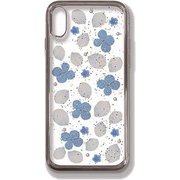 PF-CIXS-061 GR [iPhone XS用 押し花ケース Clean flowers]
